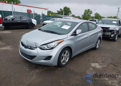 2013 Hyundai Elantra Gls z USA, uszkodzony, nr VIN 5NPDH4AE2DH321624